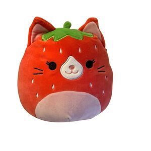 Squishmallows Olma The Strawberry Cat 9" Plush Toy Multicolor